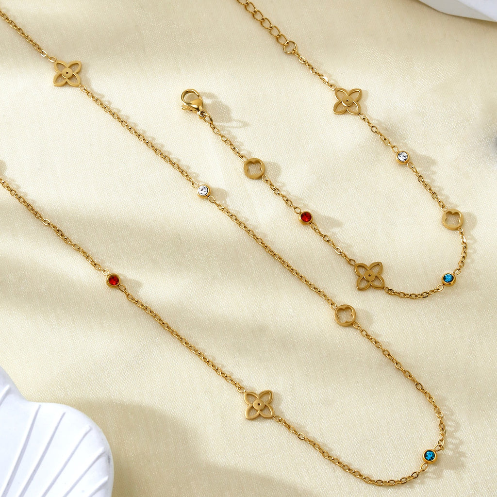 Colour Clover Necklace