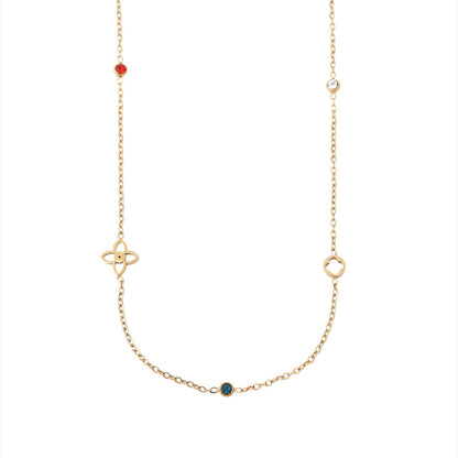Colour Clover Necklace