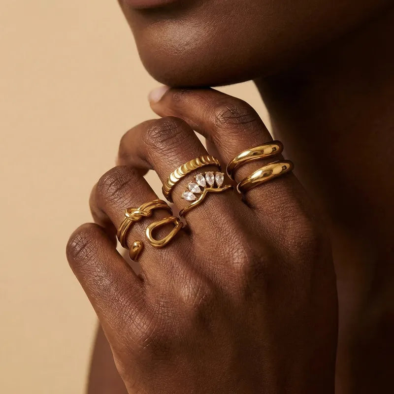 Gold Crown Ring