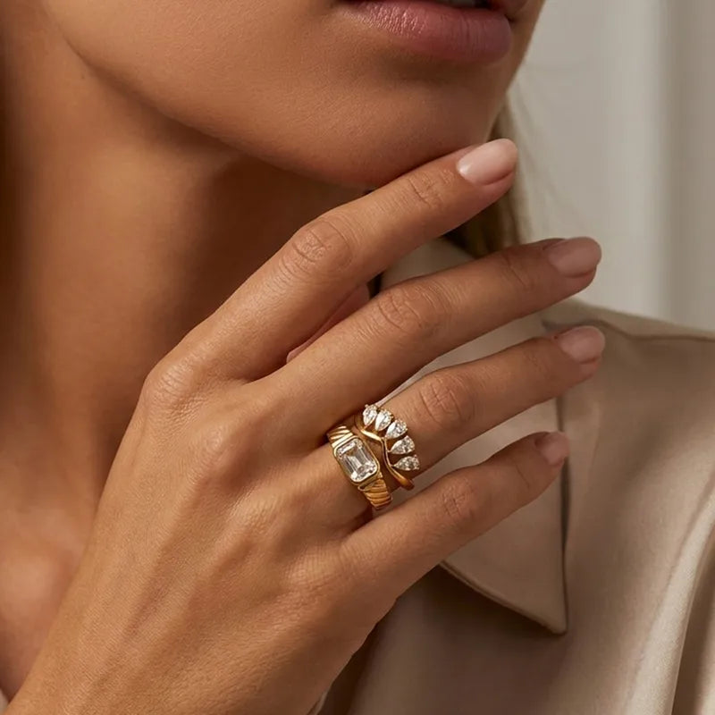 Gold Crown Ring