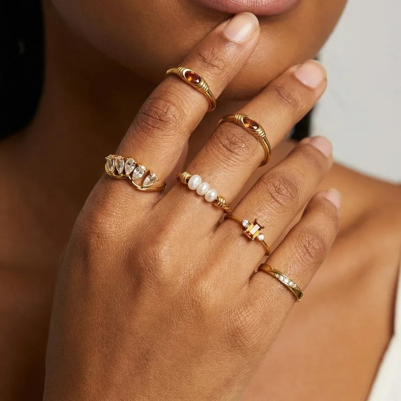 Gold Crown Ring