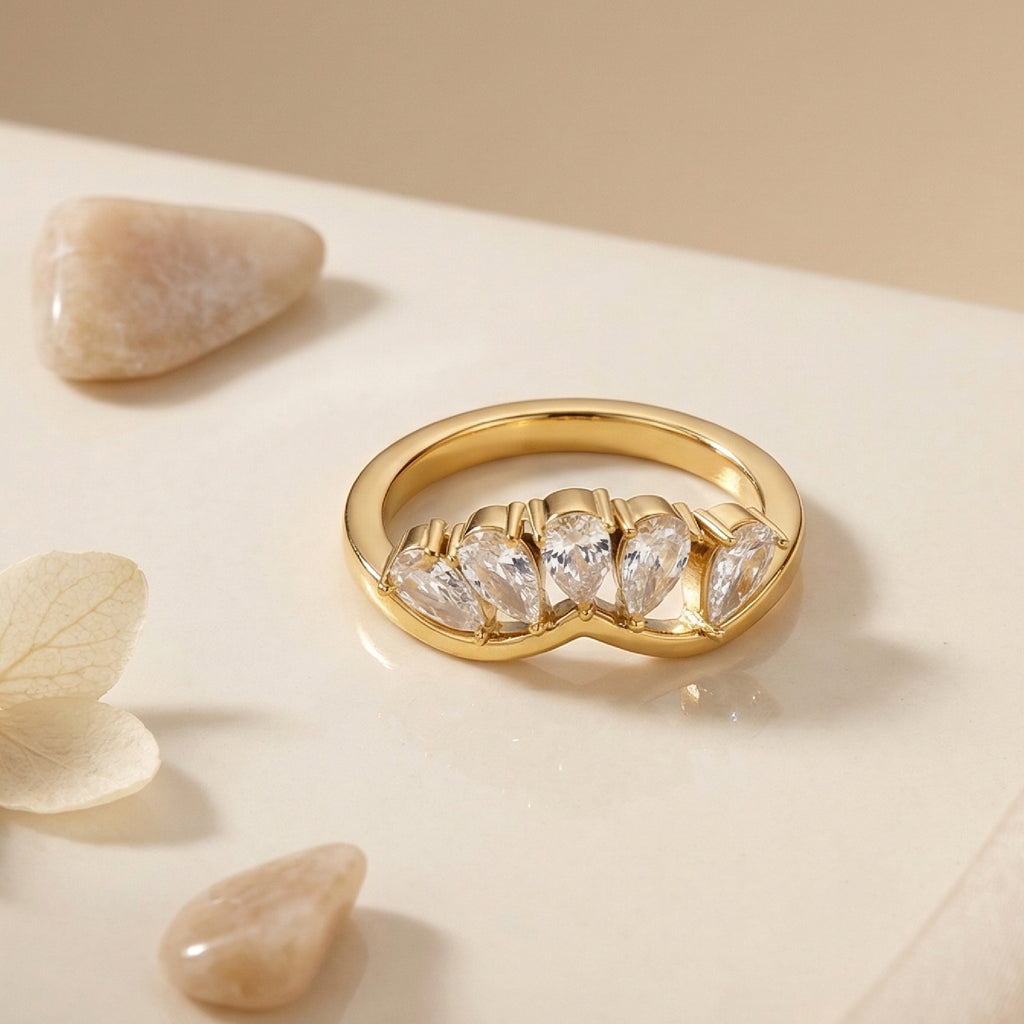 Gold Crown Ring