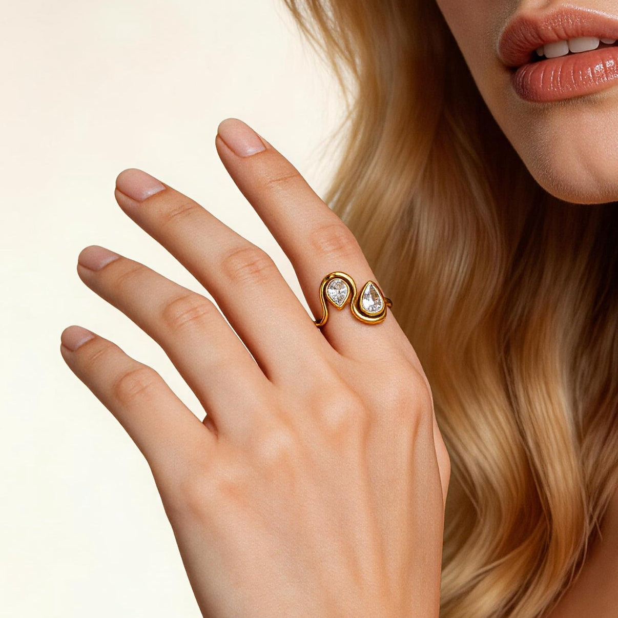 Gold Goddess Ring