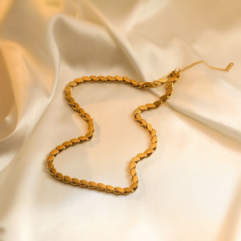 Navette Link Necklace