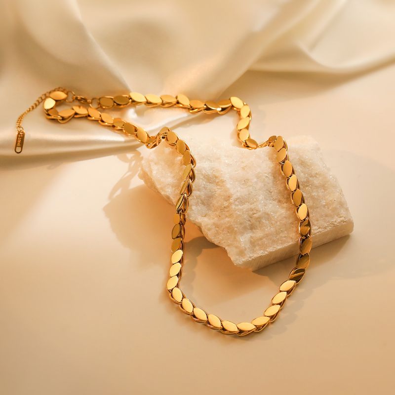 Navette Link Necklace