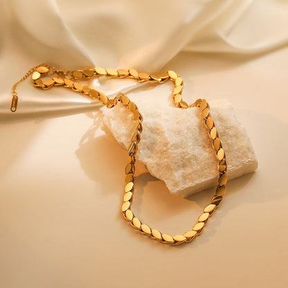 Navette Link Necklace