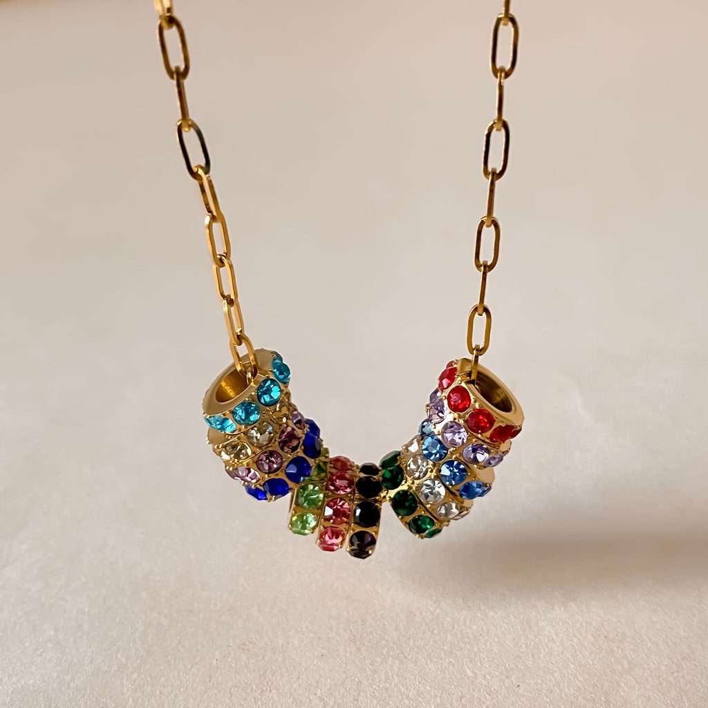 Circle Birthstone Charm