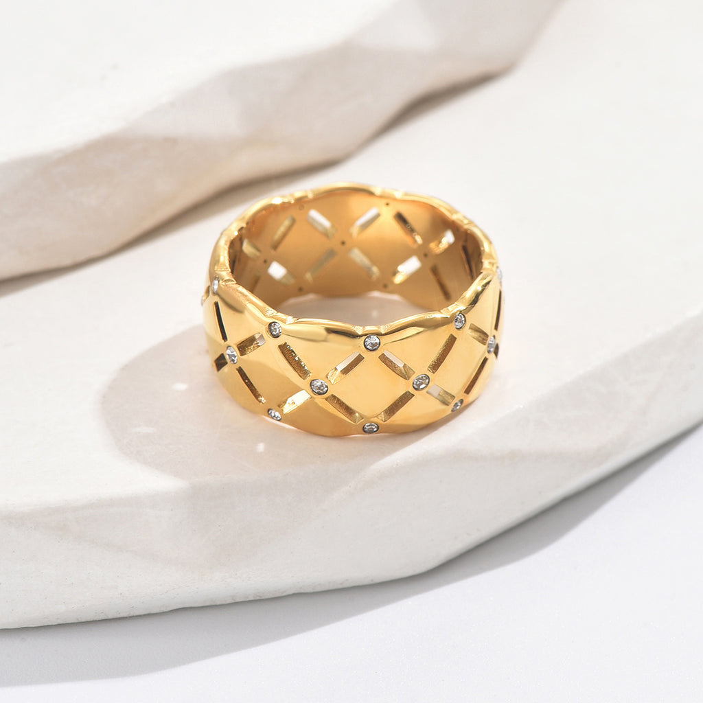 Gold Stitch Ring
