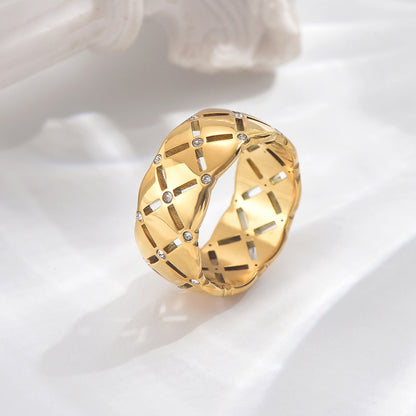Gold Stitch Ring
