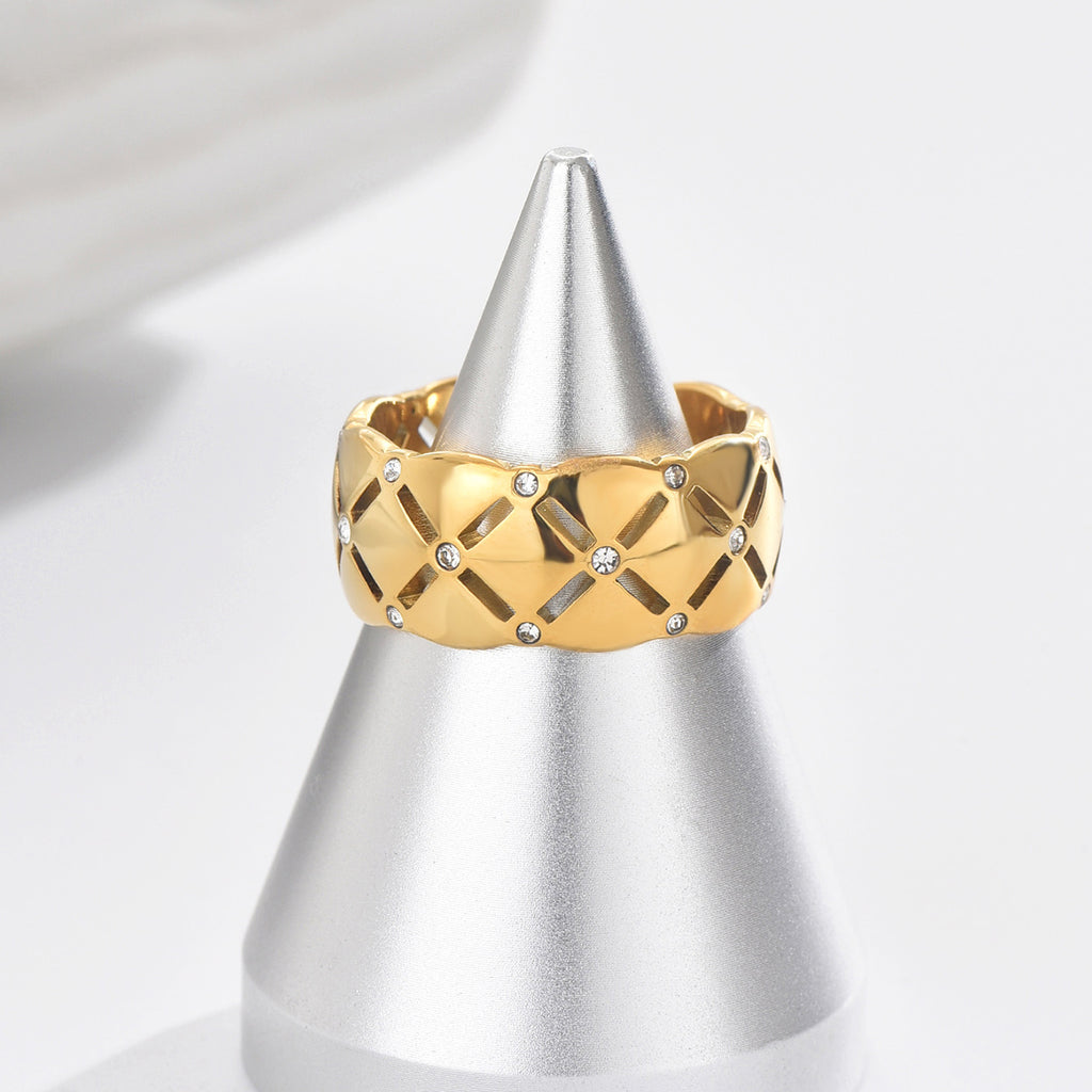Gold Stitch Ring