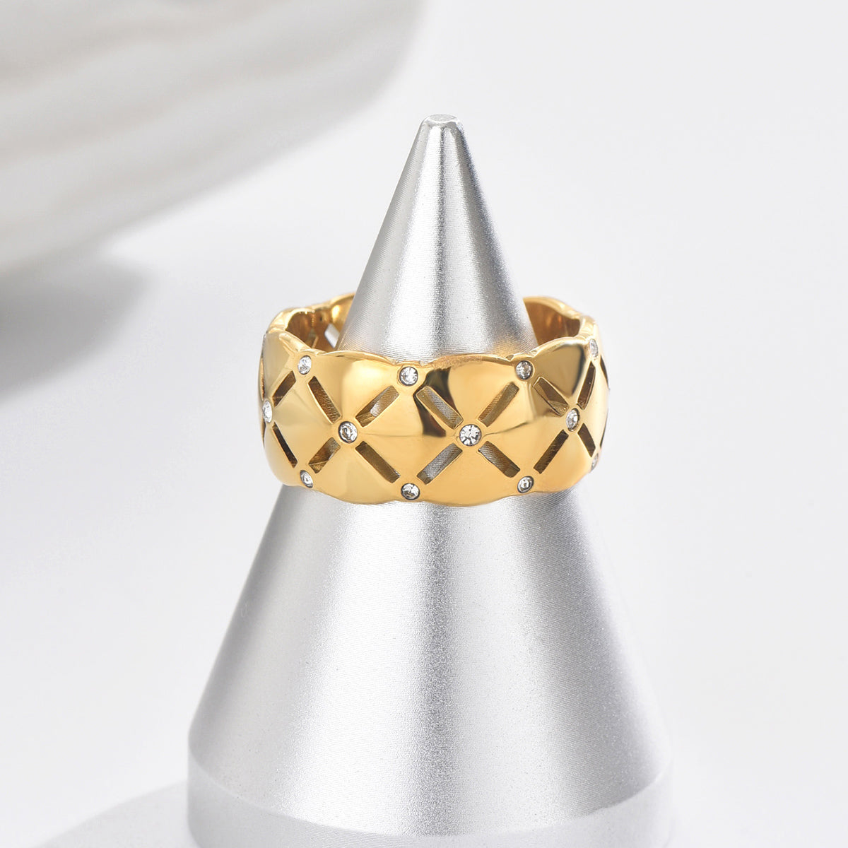 Gold Stitch Ring