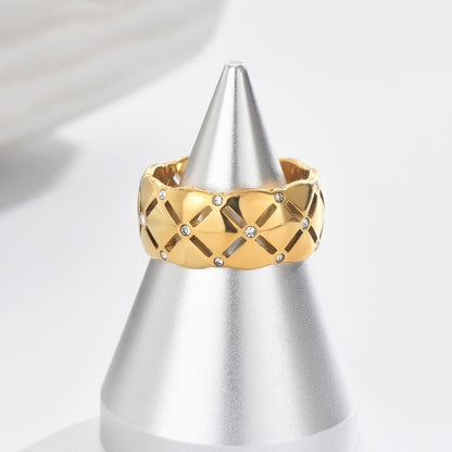 Gold Stitch Ring