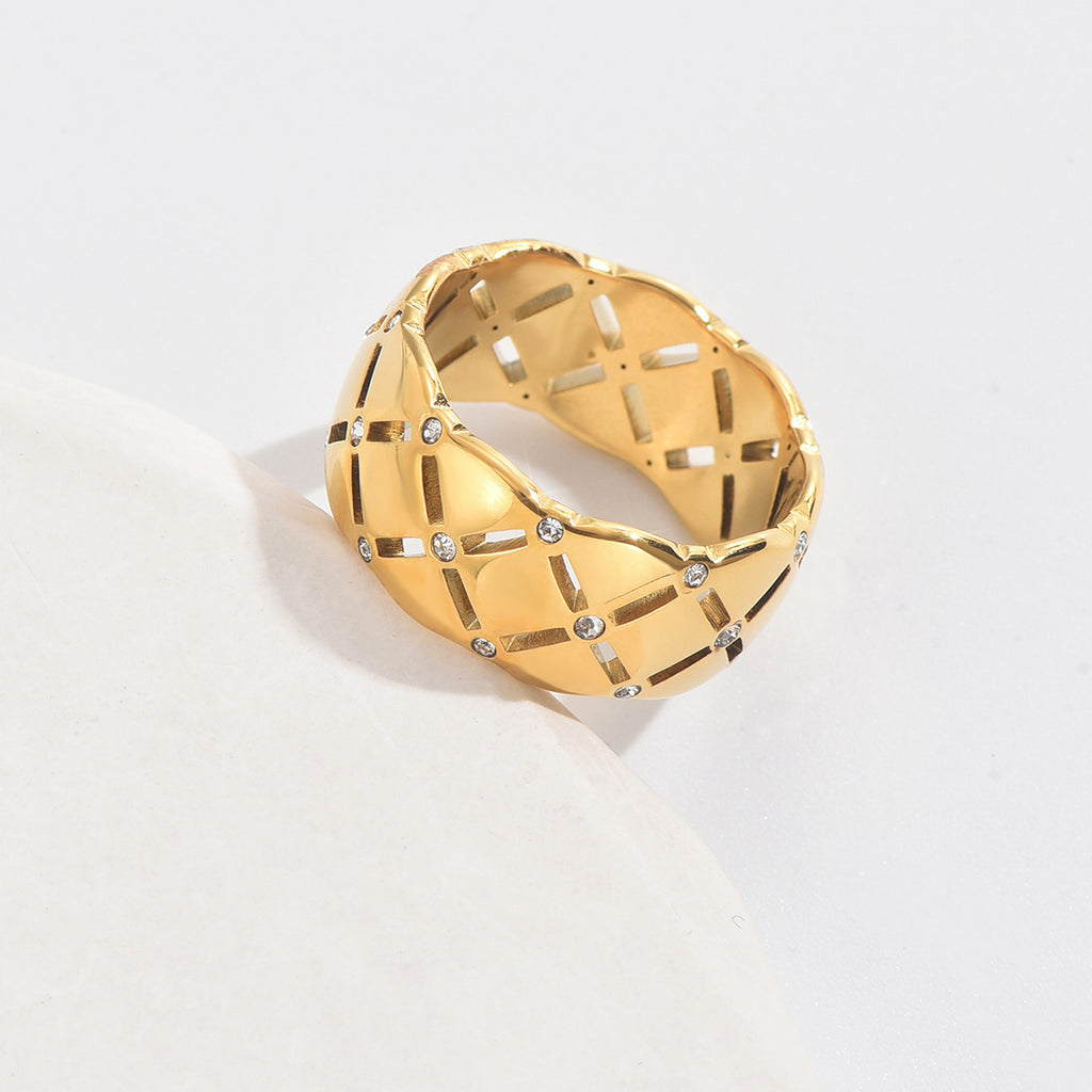Gold Stitch Ring
