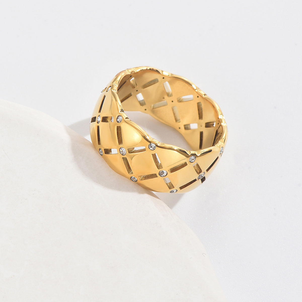 Gold Stitch Ring