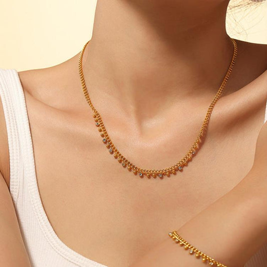 Golden Droplet Necklace