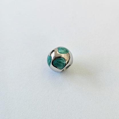 Green Bead Bracelet Charm