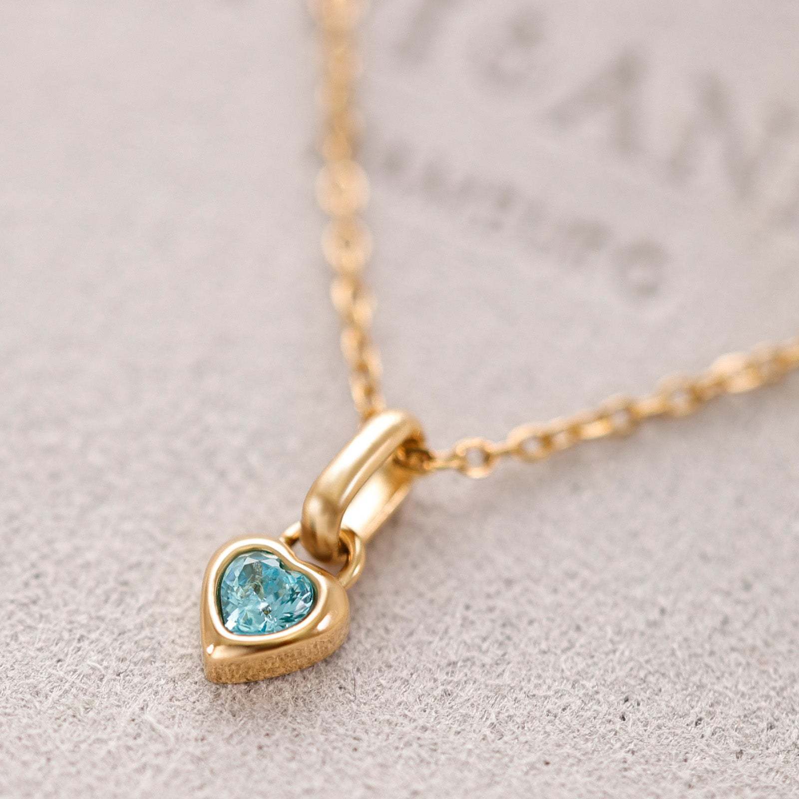 Birthstone Heart Charms