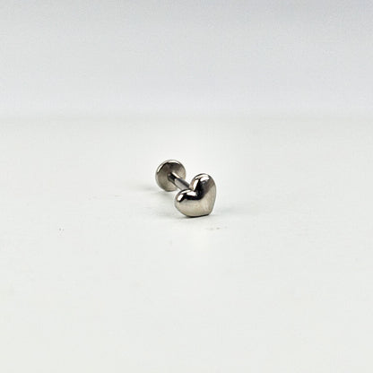 Heart | G23 Titanium Threadless Flat Back Stud