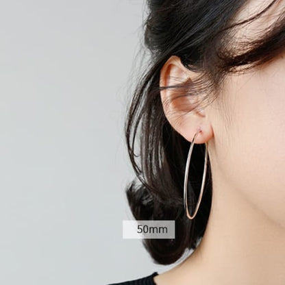 50mm Super Skinny Hoop Earrings