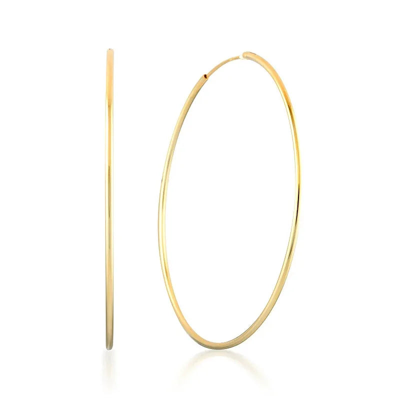 50mm Super Skinny Hoop Earrings
