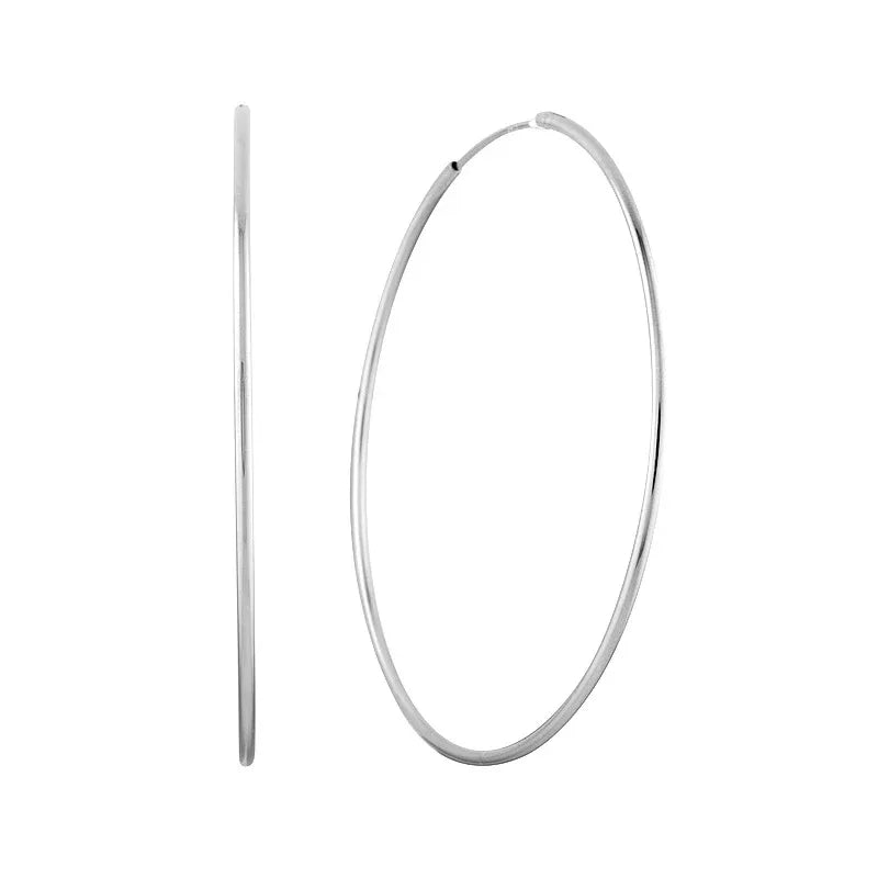 50mm Super Skinny Hoop Earrings