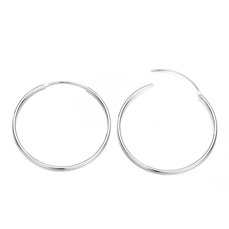 50mm Super Skinny Hoop Earrings