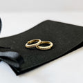 9k Solid Gold CZ Huggies