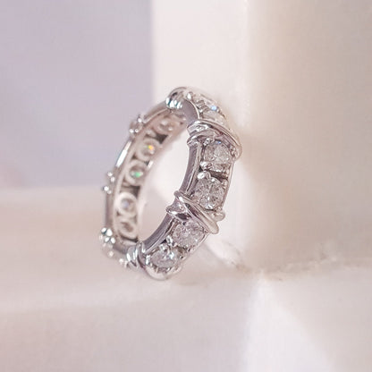 Adeline Moissanite Ring in Sterling Silver