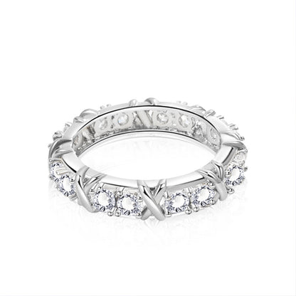 Adeline Moissanite Ring in Sterling Silver