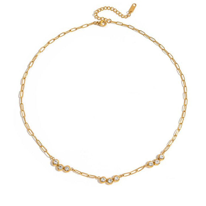 Gezibelle Short Paperclip Necklace