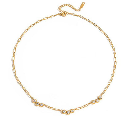 Gezibelle Short Paperclip Necklace