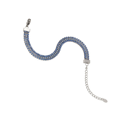 Azure Blue Tennis Bracelet