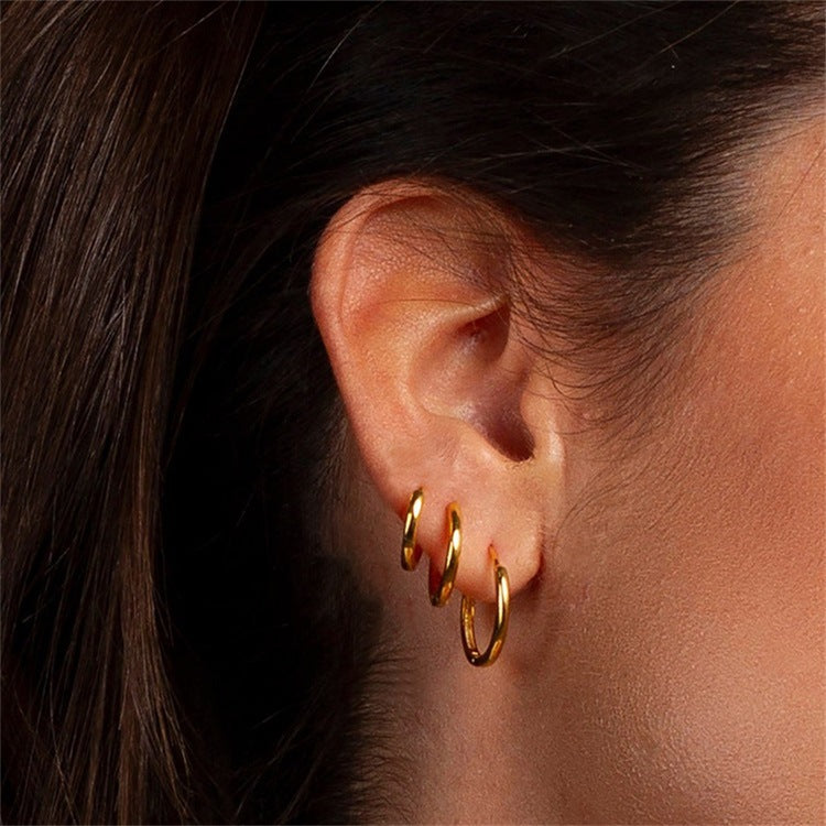 Basic Titanium Sleepers (pair) James Jewellery