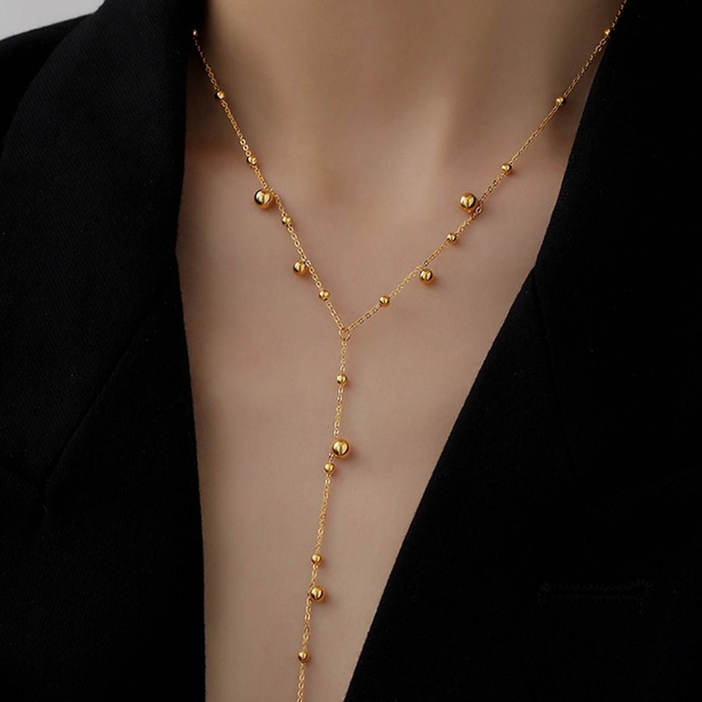 Bauble Lariat Necklace