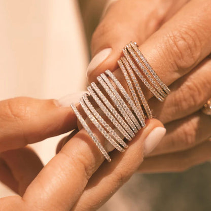 Silver Birthstone Eternity Ring