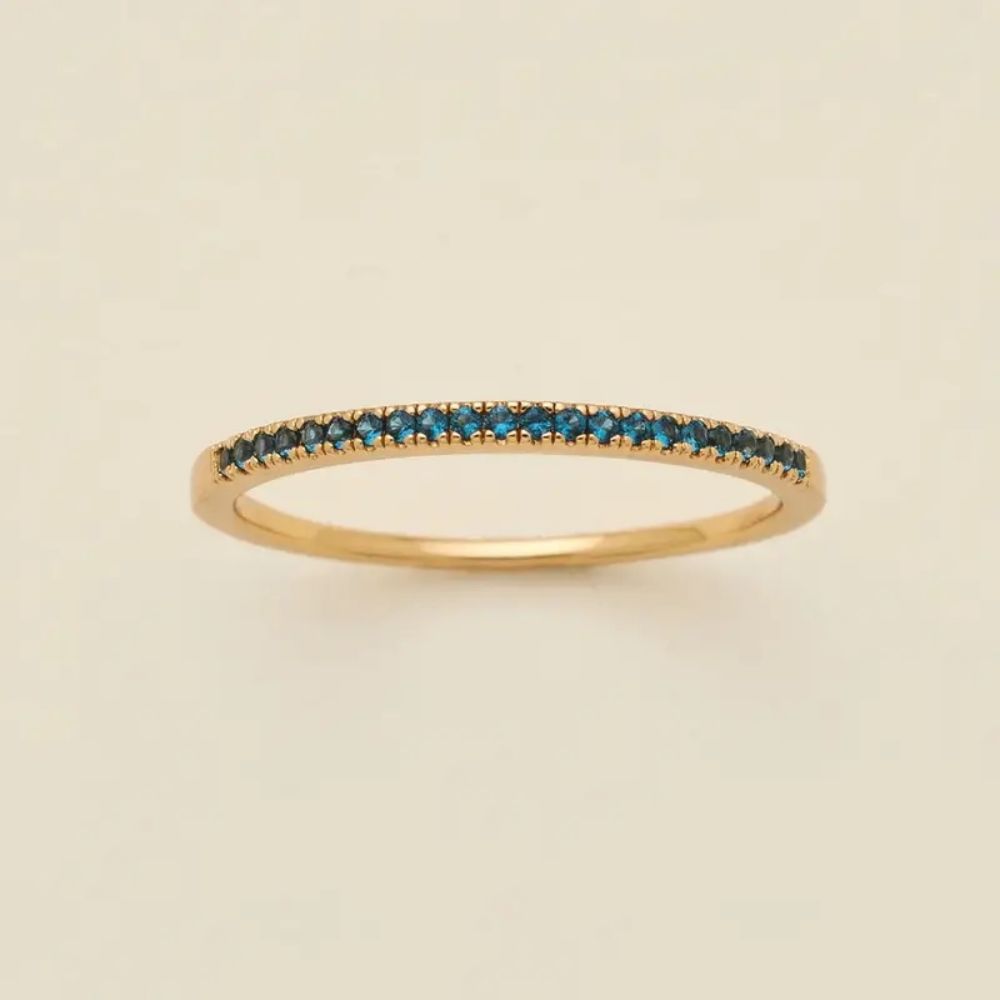Gold Birthstone Eternity Ring