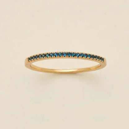 Gold Birthstone Eternity Ring