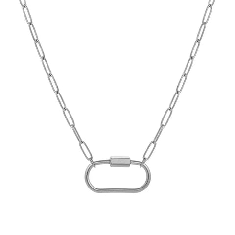 Carabiner Paperclip Necklace