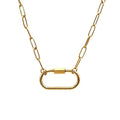 Carabiner Paperclip Necklace