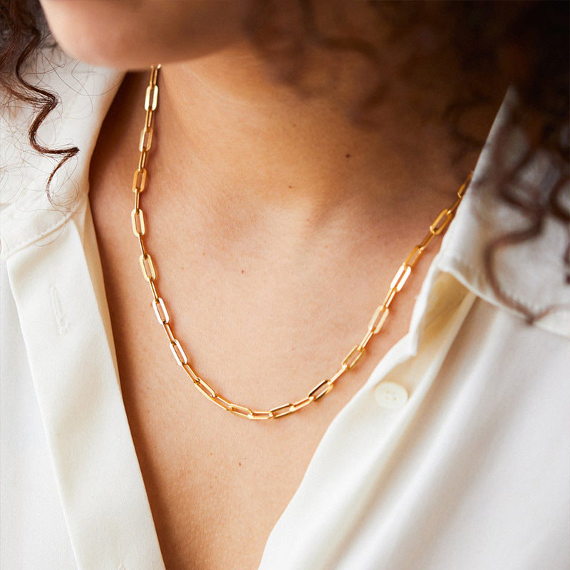 50cm Chunky Paperclip Necklace