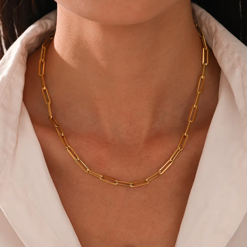 50cm Chunky Paperclip Necklace