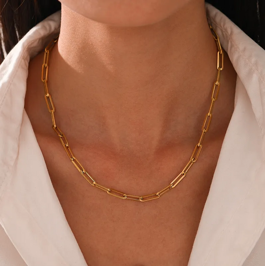 Chunky Paperclip Necklace | Available In 3 Colours