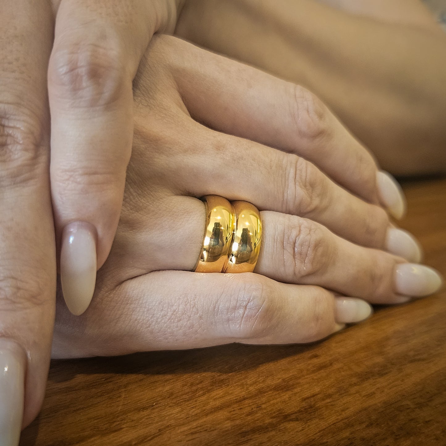 Cloud Cigar Band Ring