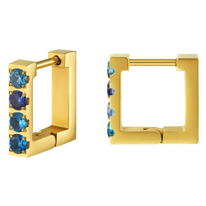 Cube Huggie Earrings