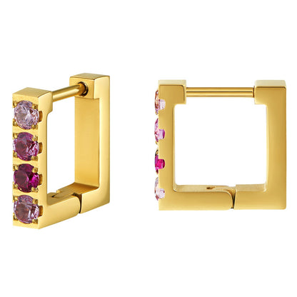 Cube Huggie Earrings