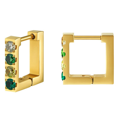 Cube Huggie Earrings