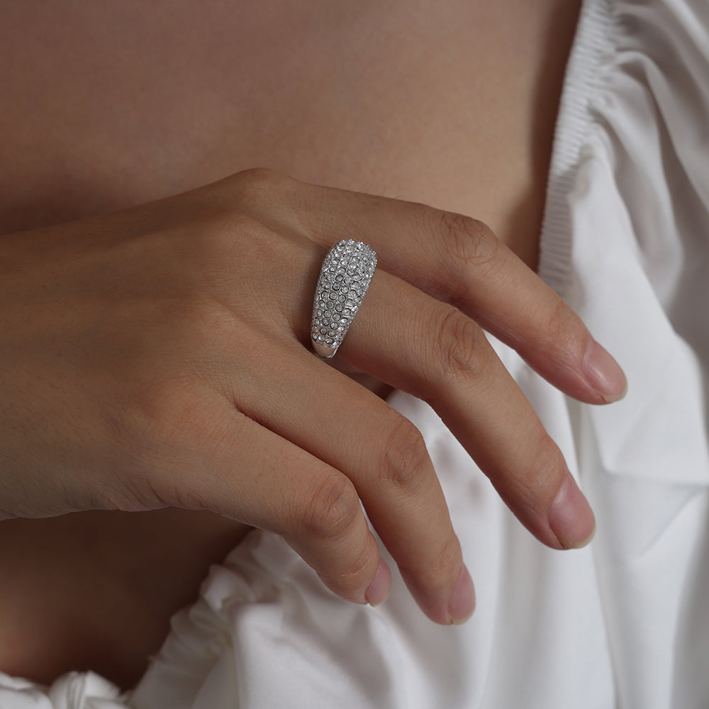 Dome CZ Ring