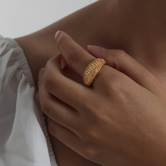 Dome CZ Ring