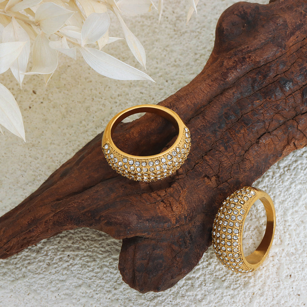 Dome CZ Ring