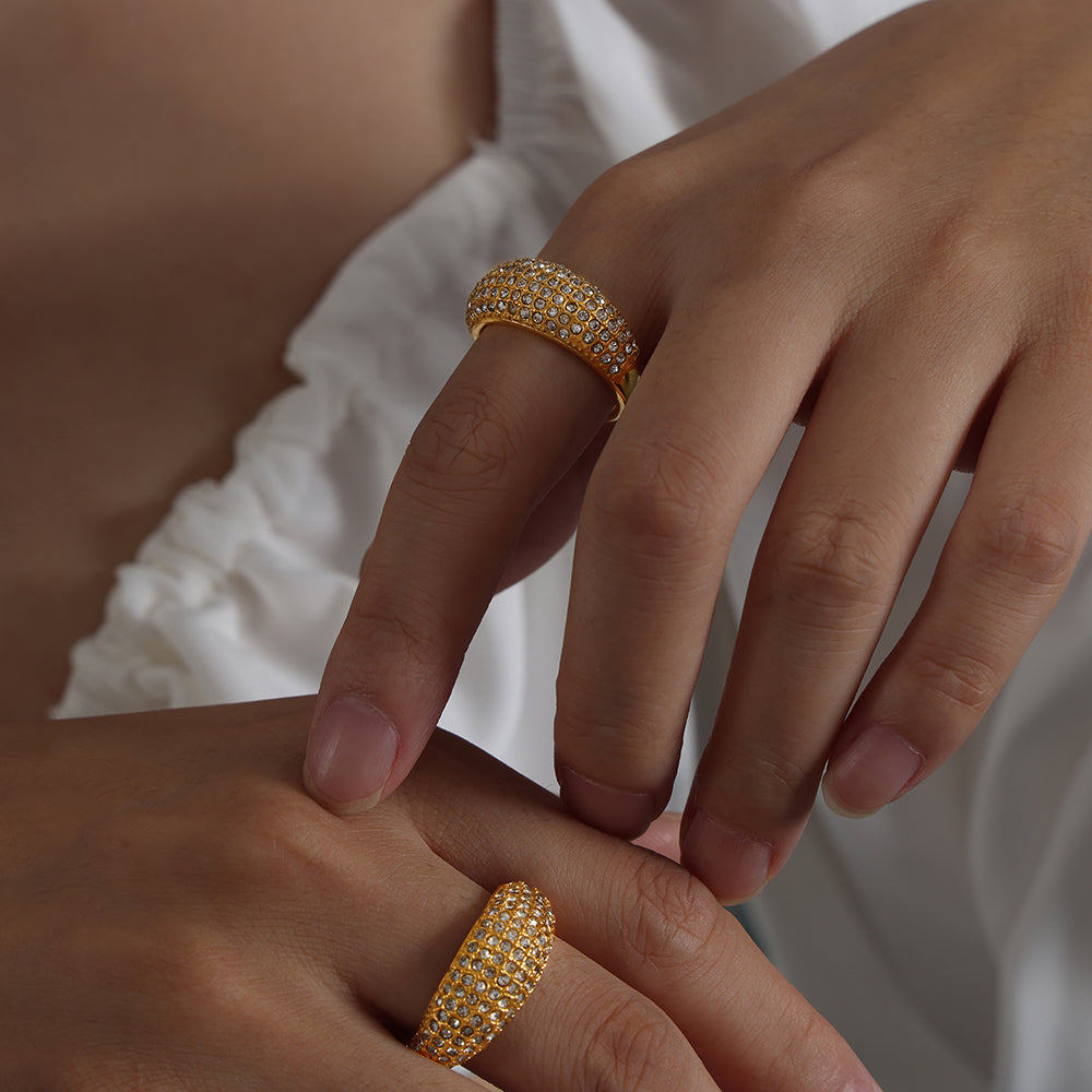 Dome CZ Ring